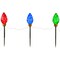 Northlight LED Lighted C9 Style Christmas Pathway Lawn Stakes - 3 ft - Multi - 3-Count